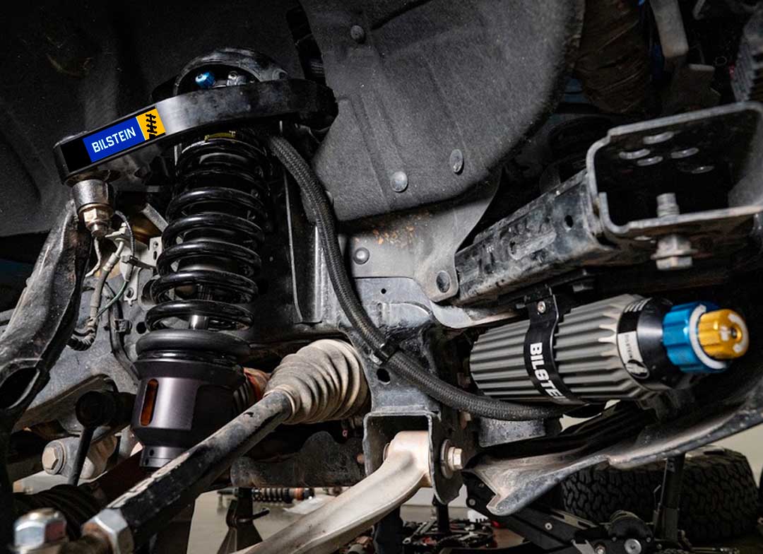 Bilstein 5100 series shock set for overlanding trucks