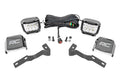 Rough Country LED Light Kit Ditch Mount 3 OSRAM Wide Toyota Tacoma 2WD 4WD (16-23)