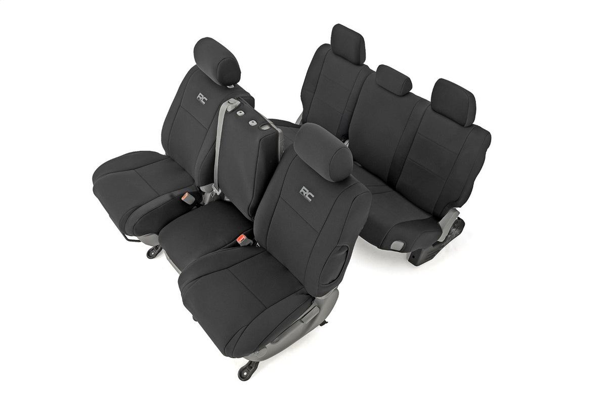 Rough Country Seat Covers FR w Console Cover and Rear Toyota Tundra 2WD 4WD (07-13)