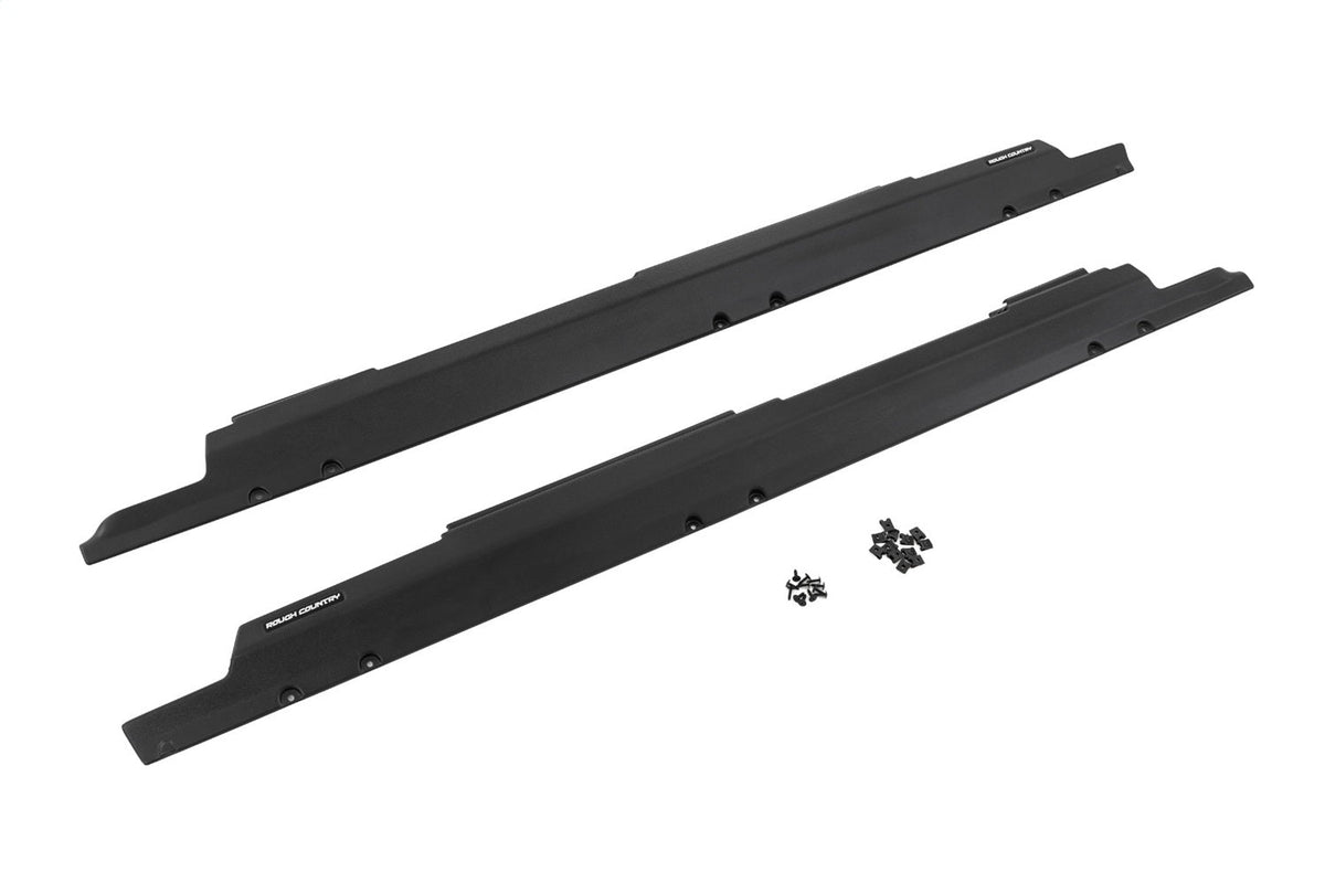 Rough Country Trail Cladding Rocker Sill Plates Jeep Wrangler Unlimited 2WD 4WD (07-18)
