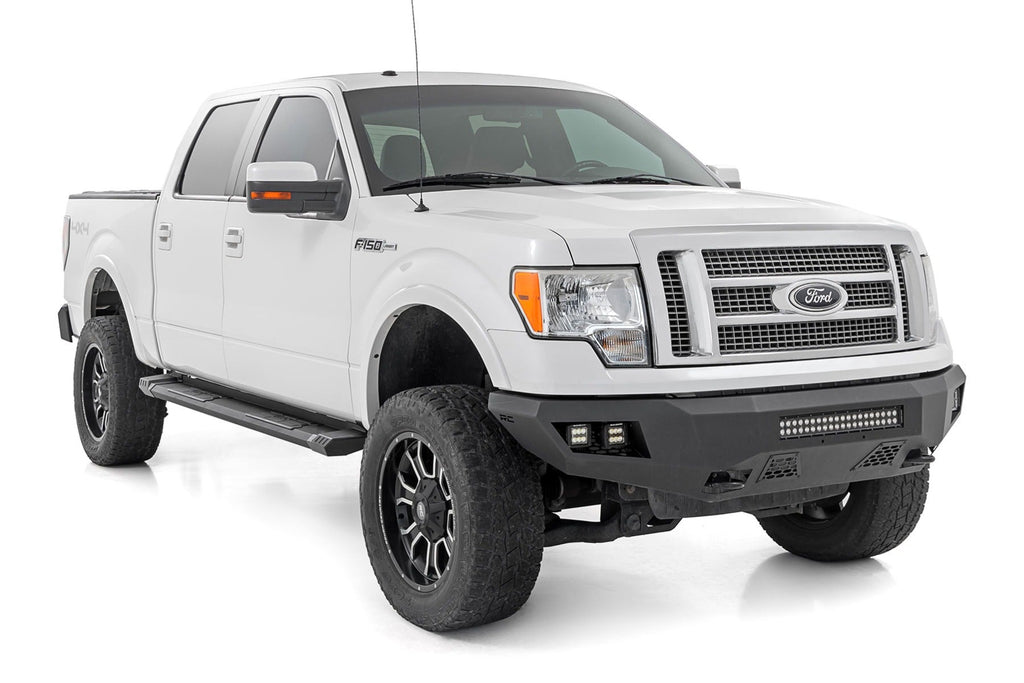 Rough Country HD2 Aluminum Running Boards Super Crew Cab Ford F-150 2WD 4WD (2009-2014)