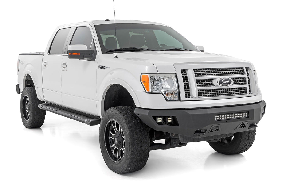Rough Country HD2 Aluminum Running Boards Super Crew Cab Ford F-150 2WD 4WD (2009-2014)