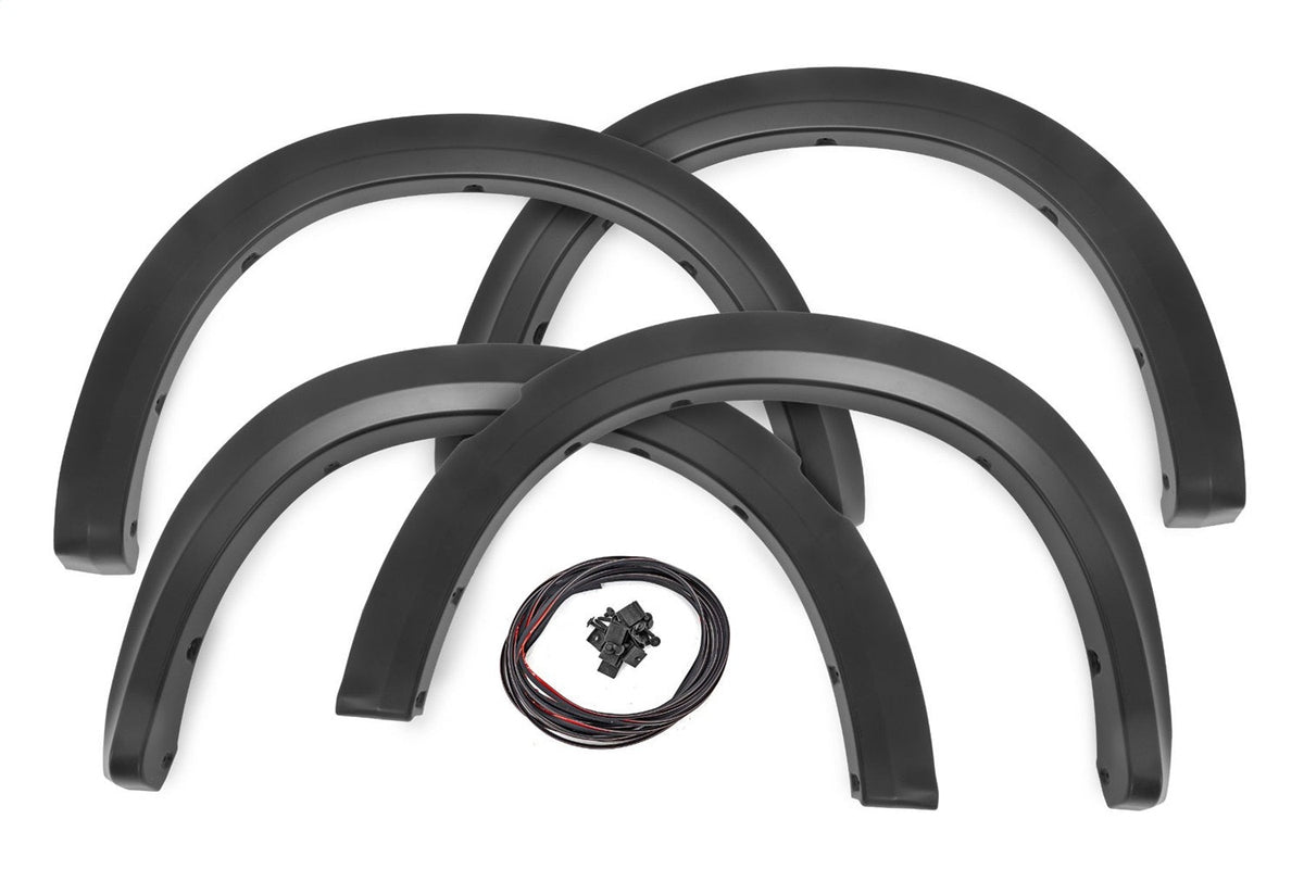 Rough Country Sport Fender Flares PXJ Diamond Black Ram 1500 2WD 4WD (2009-2018 Classic)