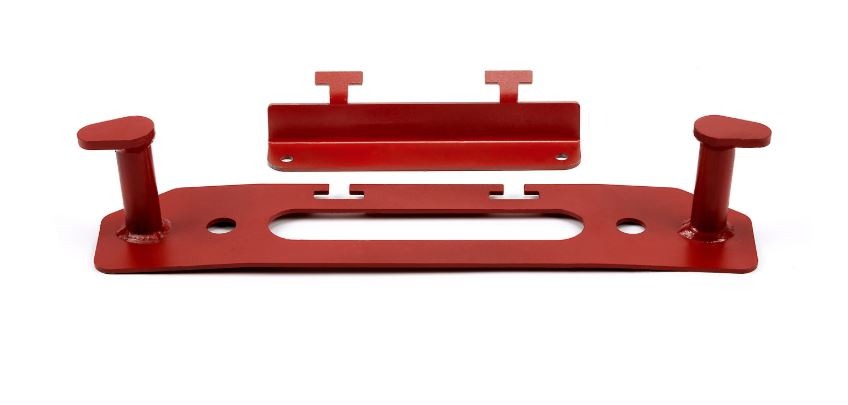 Warn JL FAIRLEAD BACKING PLATE RED
