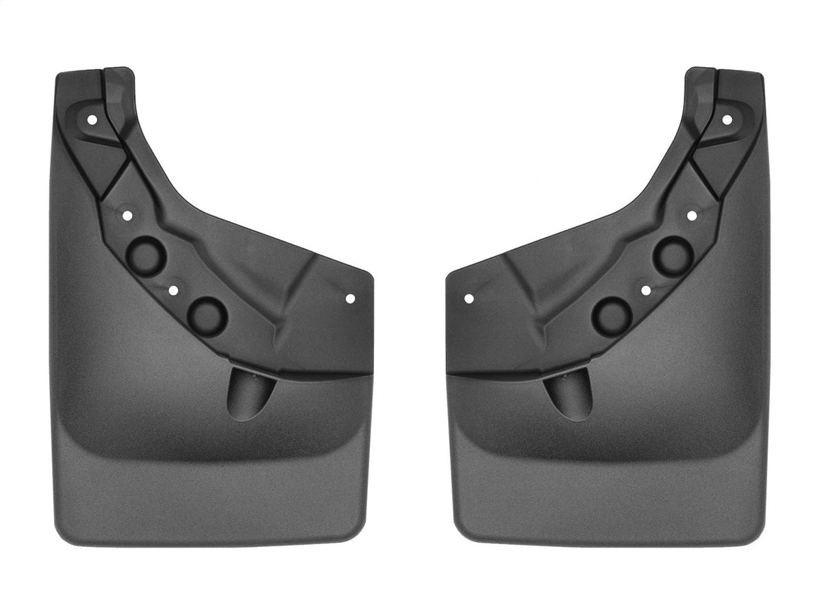 WeatherTech Black No Drill MudFlaps - Rear Fits -24-26 Tacoma -
