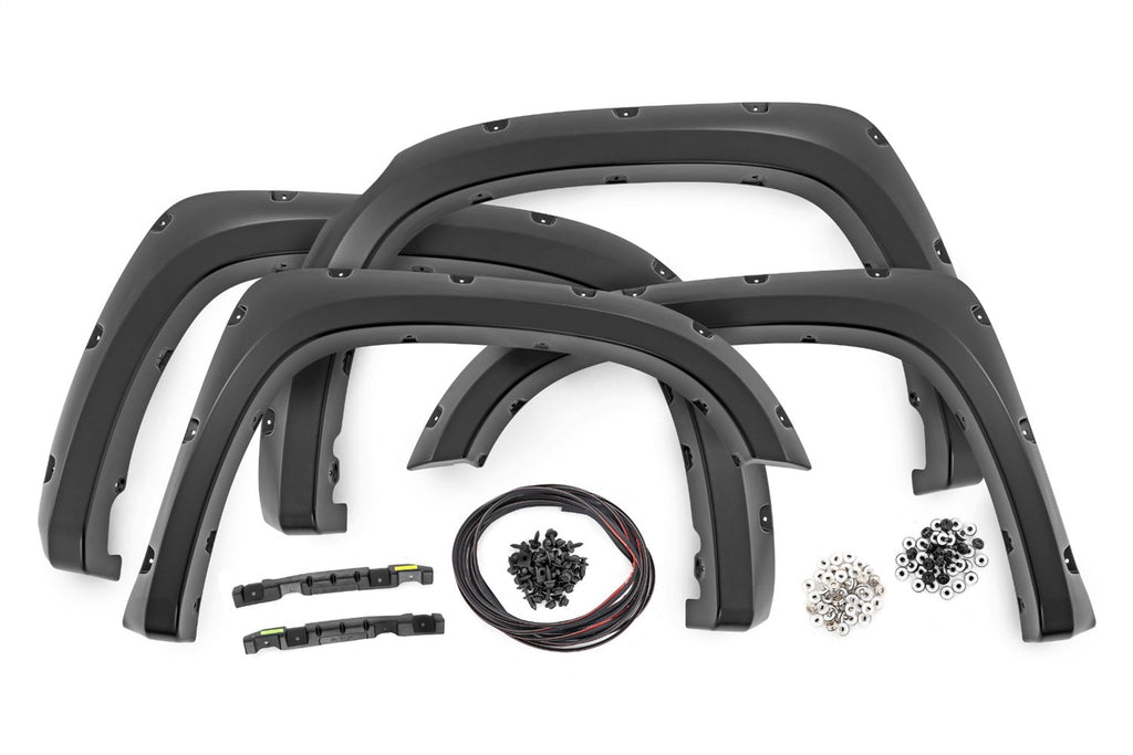 Rough Country Pocket Fender Flares 089 Wind Chill Pearl Toyota Tundra 2WD 4WD (14-21)