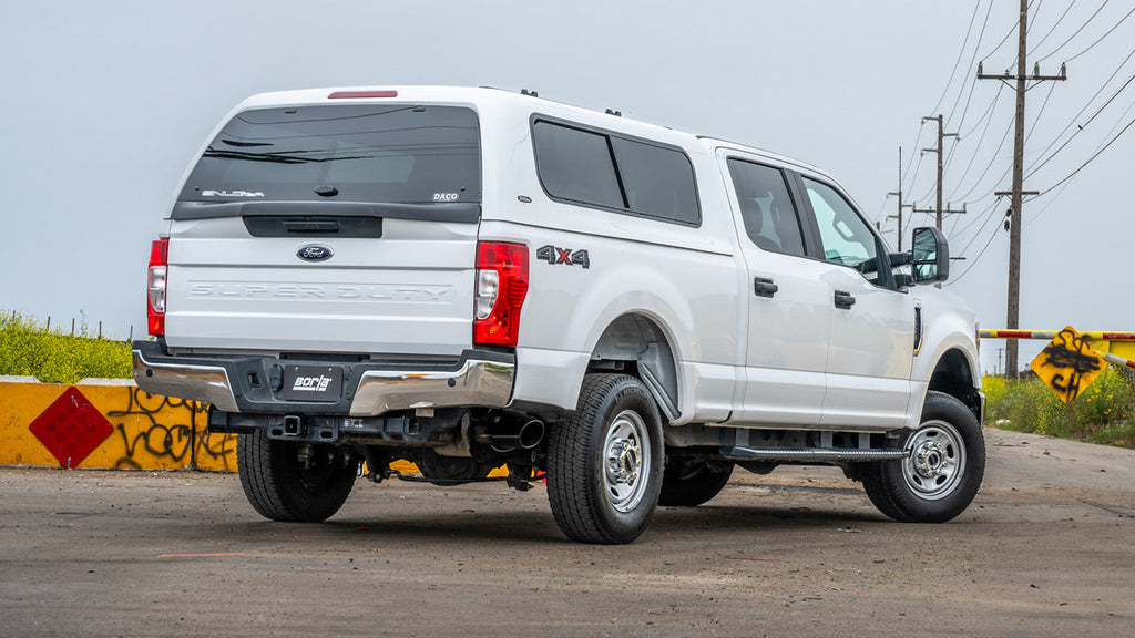 Borla F-250 F-350 SUPER DUTY 17-22 6.2L V8 AT 2 4WD 2 4DR RC STB (96) 142 WB CC SB (80) 160 WB (EXC. DRW) 2.75 3.5 ATAK S RD RL AC BC S TIP: 5 RD X 13.5 BLACK CHROME