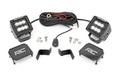 Rough Country LED Light Kit Ditch Mount 2 Black Pair Flood Ford F-150 (15-26) F-150 Lightning (22-26)