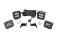 Rough Country LED Light Kit Ditch Mount 2 Black Pair Spot Ford F-150 (15-26) F-150 Lightning (22-26)