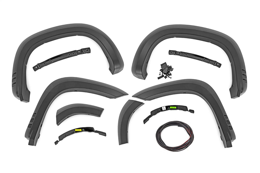 Rough Country SF1 Fender Flares GNO Slate Gray Chevy Silverado 1500 2WD 4WD (2019-2026)
