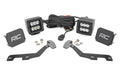 Rough Country LED Light Kit Ditch Mount 2 Black Pair Spot Ram 1500 2WD 4WD (19-26)