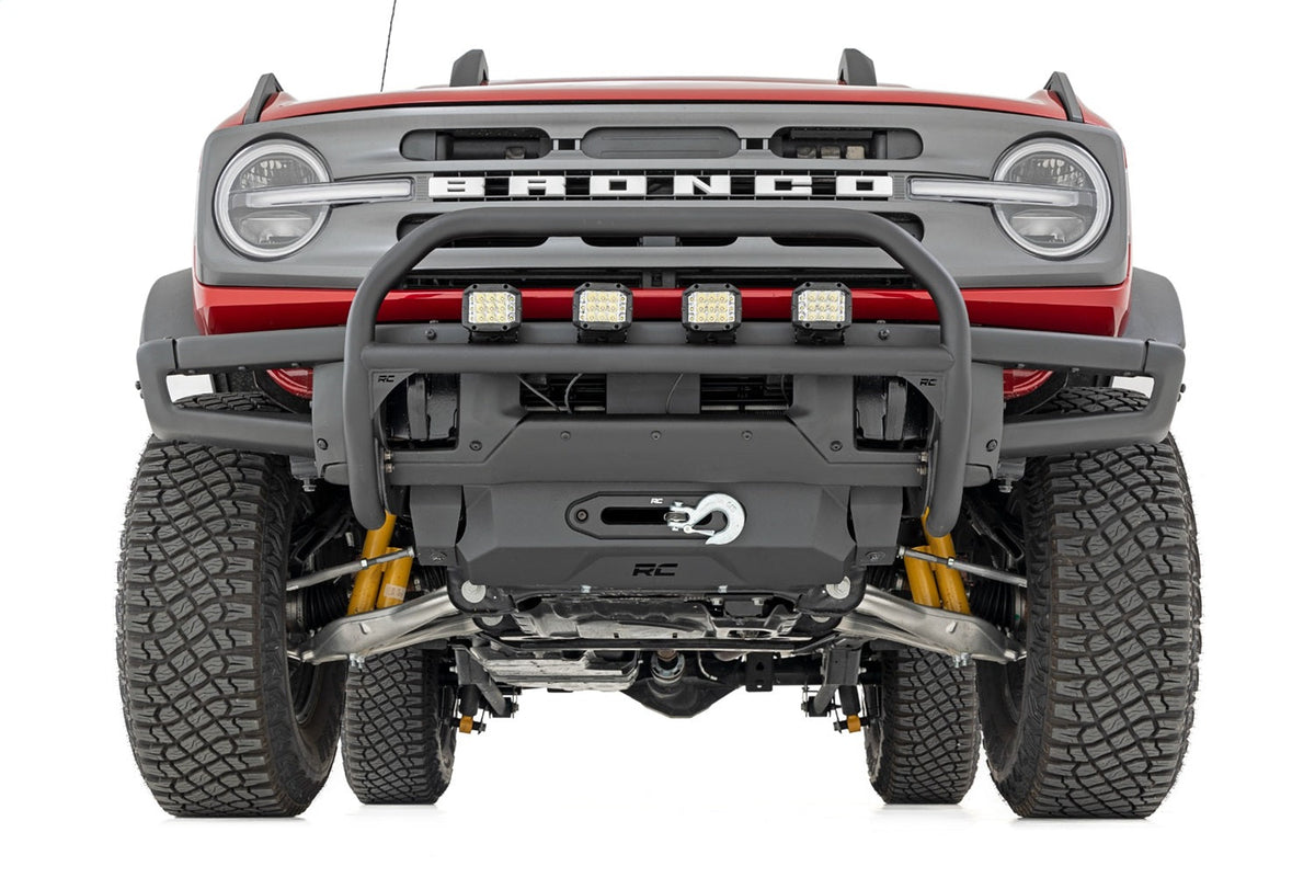 Rough Country Nudge Bar 20 Inch Black Single Row LED OE Modular Steel Ford Bronco (21-26)