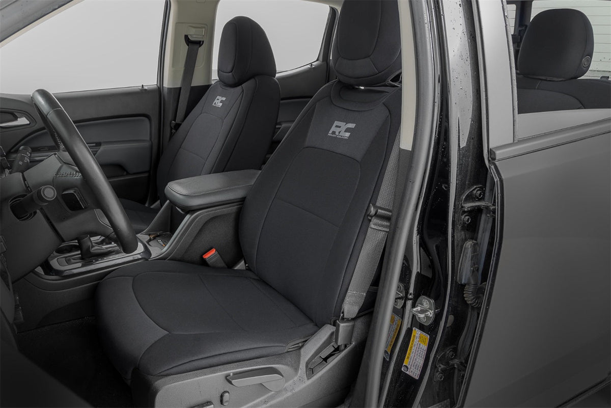 Rough Country Seat Covers Front Bucket Rear Bench Chevy GMC Canyon Colorado 15-22