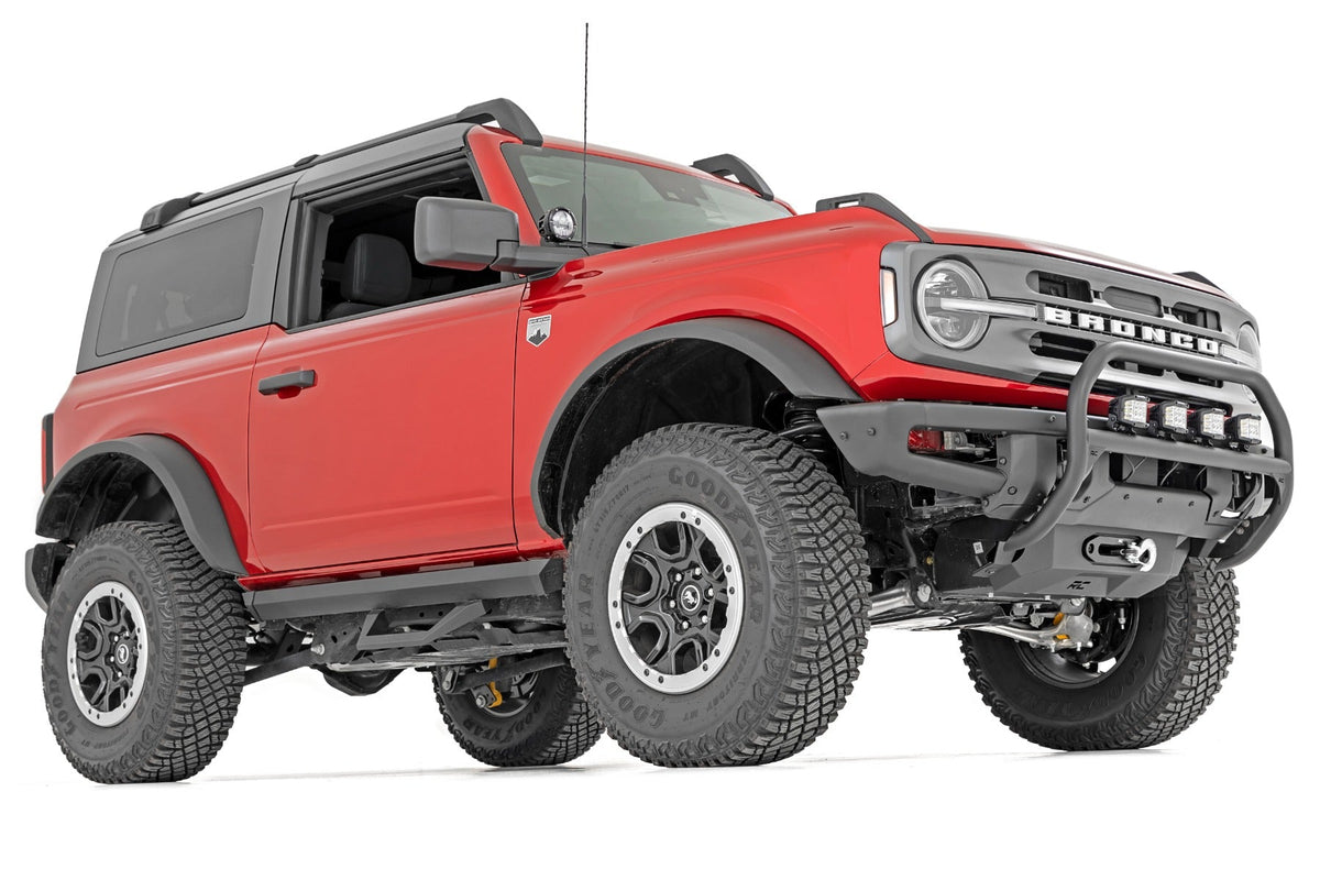 Rough Country Nudge Bar 20 Inch Chrome Single Row LED OE Modular Steel Ford Bronco (21-26)