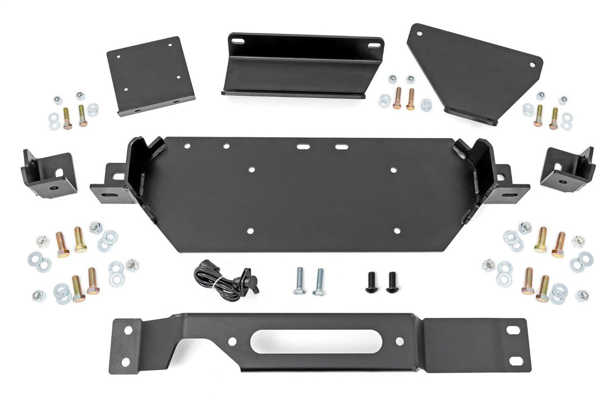Rough Country Hidden Winch Mount PRO12000S Ford F-250 F-350 Super Duty 2WD 4WD (20-22)