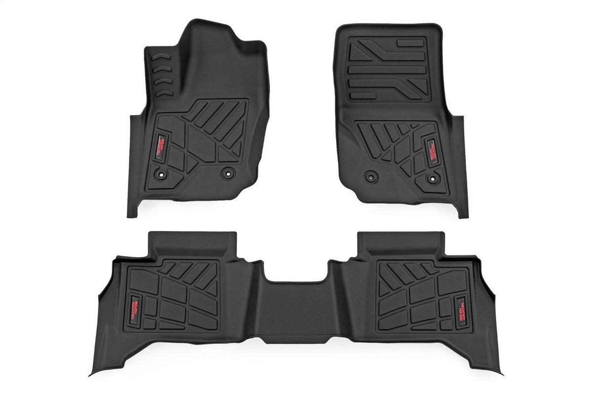 Rough Country Sure-Fit Floor Mats Front Rear Toyota 4Runner 2WD 4WD (2025-2026)
