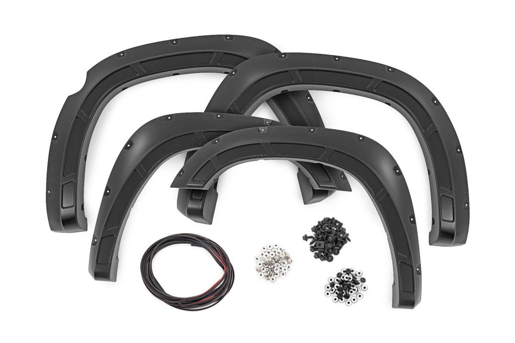 Rough Country Defender Fender Flares PXJ Diamond Black Ram 1500 2WD 4WD (2025-2026)