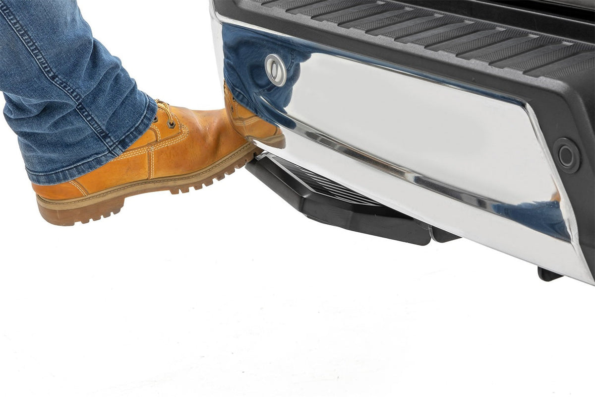 Rough Country Retractable Bed Step Manual Pull Ford F-150 (21-26) F-150 Lightning (22-26)