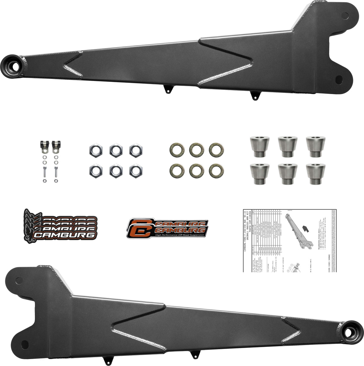 Camburg Ford F-250 350 4wd 05-22 Uniball Radius Arm Kit