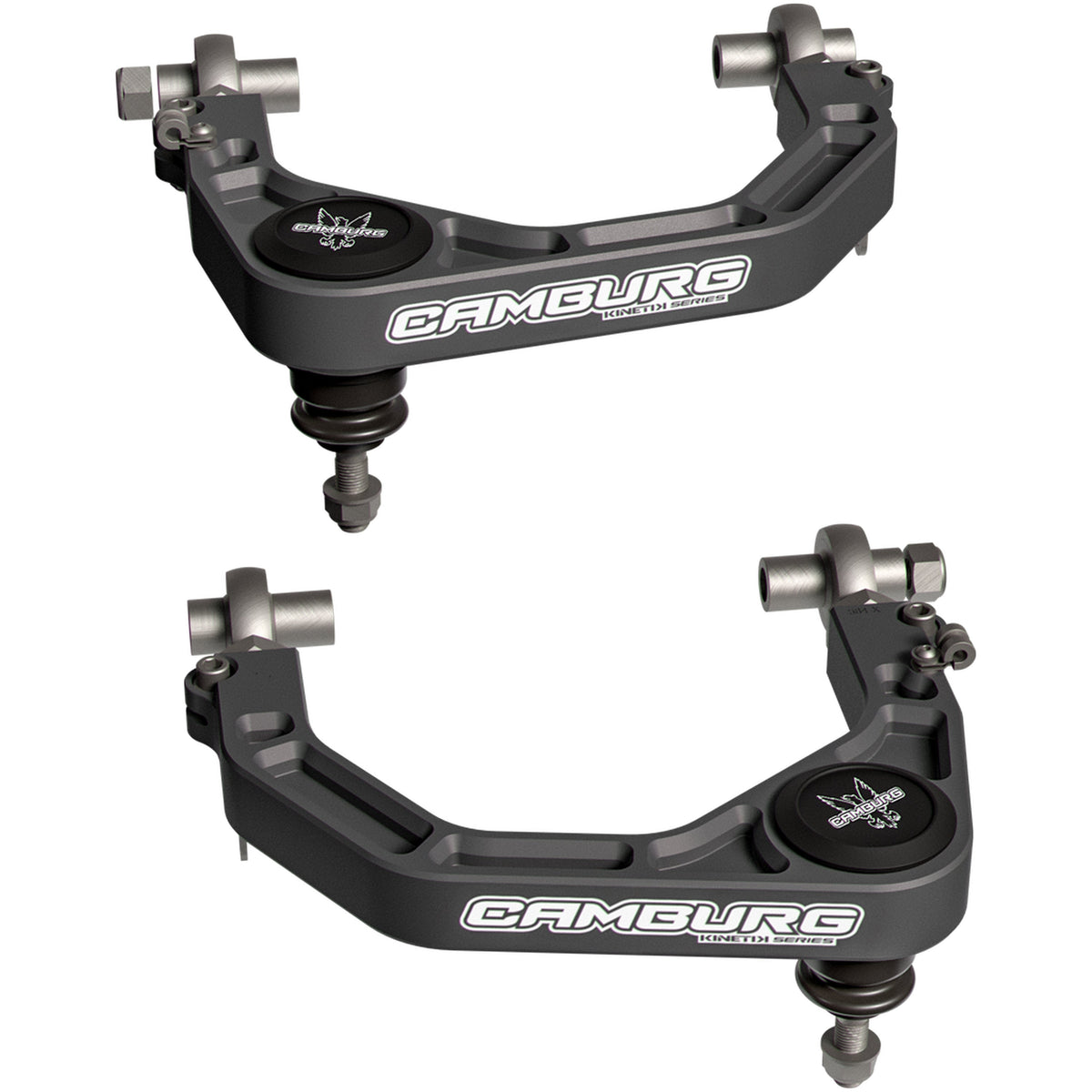 Camburg Toyota Tacoma LC250 24-25 4-Runner 2025 Landcruiser 300 22-25 Lexus LX600 22-25 GX550 24-25 KINETIK Performance Billet X-Joint XL Upper Arms (GRAY)