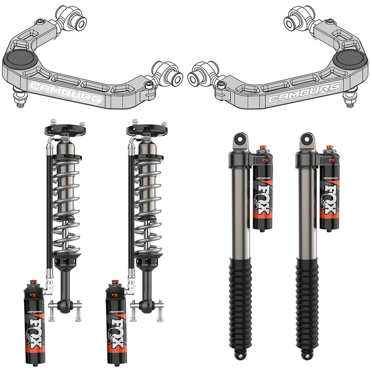 Camburg Ford F-150 2wd 21-25 FOX 2.5 Performance Elite Kit (BILLET UCA)