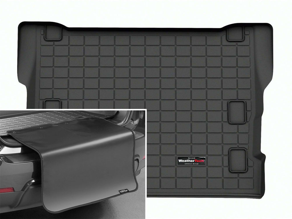 WeatherTech Black Cargo Liner With Bumper Protector Fits -24-25 Wrangler 4xe -