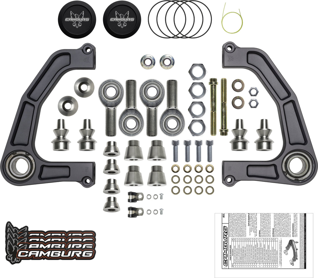 Camburg Ford Ranger 2wd 4wd 19-23 KINETIK Performance Billet Uniball Upper Arms (GRAY)