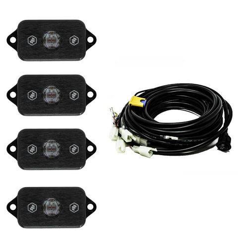 Baja Designs universal LED rock light kit, four lights