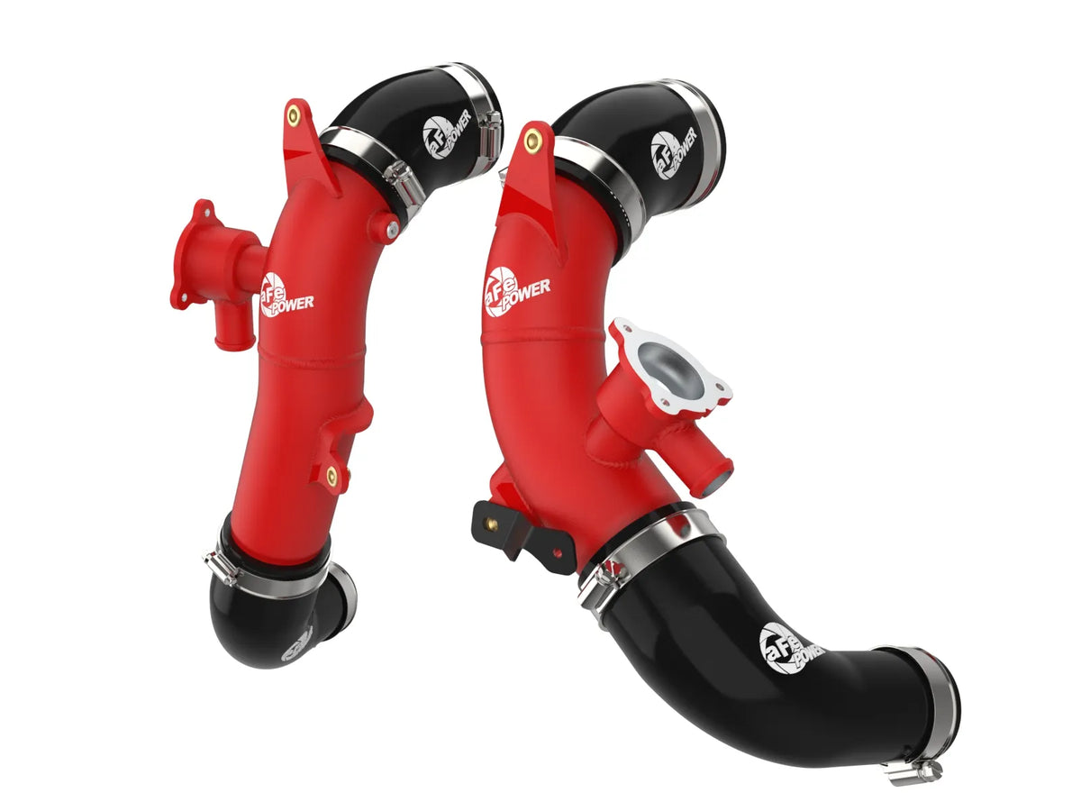 aFe BladeRunner 2-1/2 IN Aluminum Hot Charge Pipe Red Toyota Sequoia 23-24 V6-3.4L (tt)