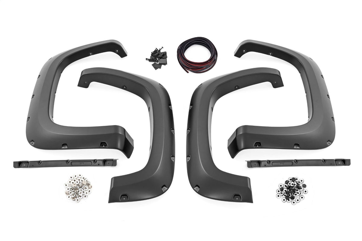 Rough Country Pocket Fender Flares GA0 Northsky Blue Chevy Silverado 2500 HD 3500 HD (20-26)