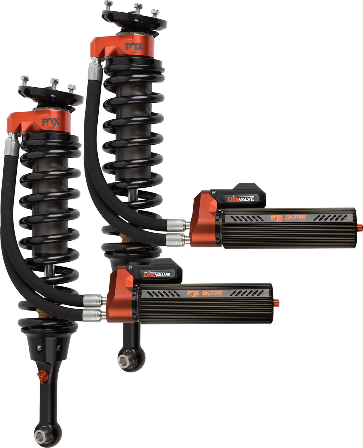 FOX Kit: 19-ON Ford Raptor Front Coilover Live Valve Internal Bypass 3.0 Series R R 7.9 Inch 0-2 Inch Lift