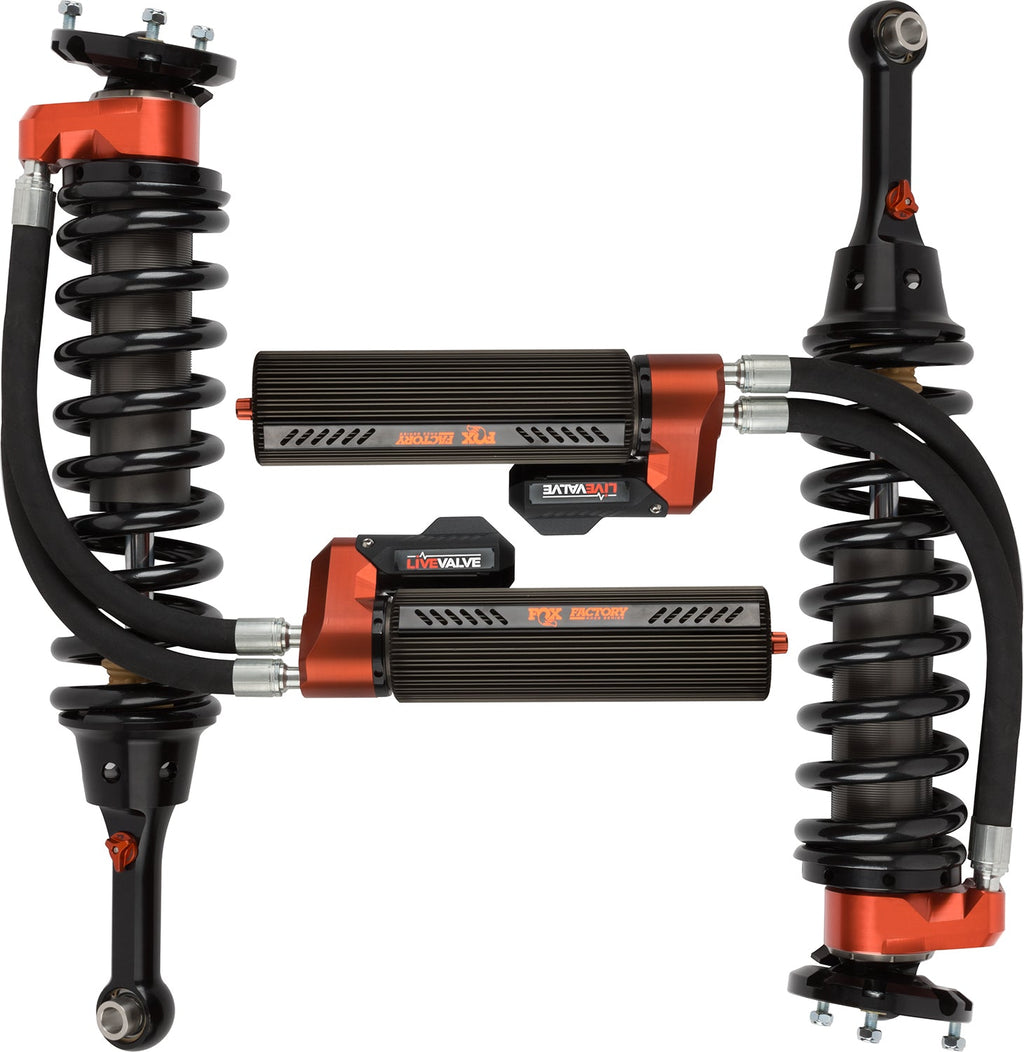 FOX Kit: 19-ON Ford Raptor Front Coilover Live Valve Internal Bypass 3.0 Series R R 7.9 Inch 0-2 Inch Lift