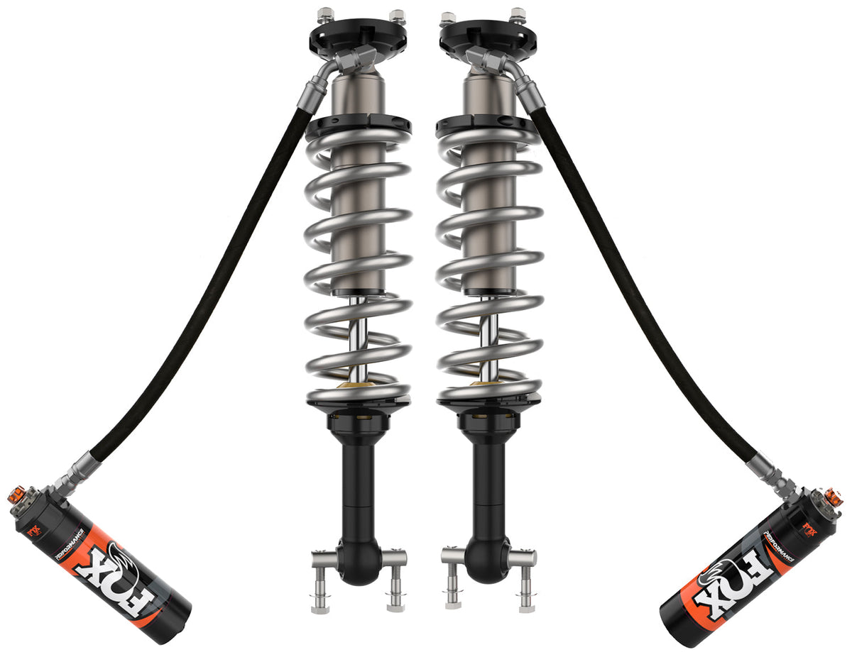 FOX Kit: 21-ON Ford Bronco w UCA Front Coilover 2.5 Truck PES R R 4dr 2dr Base 4 4.5 Inch Lift 4dr 2dr Sasquatch 3 3.5 Inch Lift DSC
