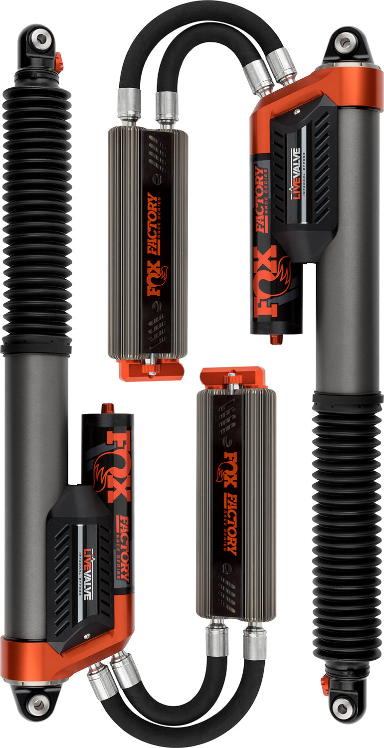 FOX Kit: 19-ON Ford Raptor Rear Live Valve Internal Bypass 3.0 Series P B External Cooler 12.3 Inch 0-1 Inch Lift