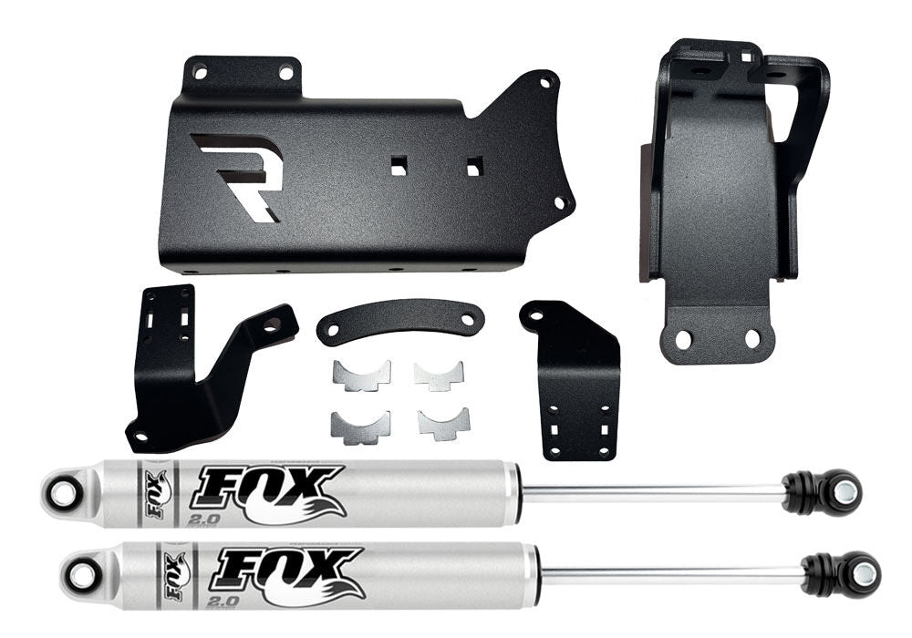 Superlift DUAL STEERING STABILIZER KIT WITH FOX 2.0 SHOCKS - 2014-2025 RAM 2500 AND 2013-2025 3500 4WD