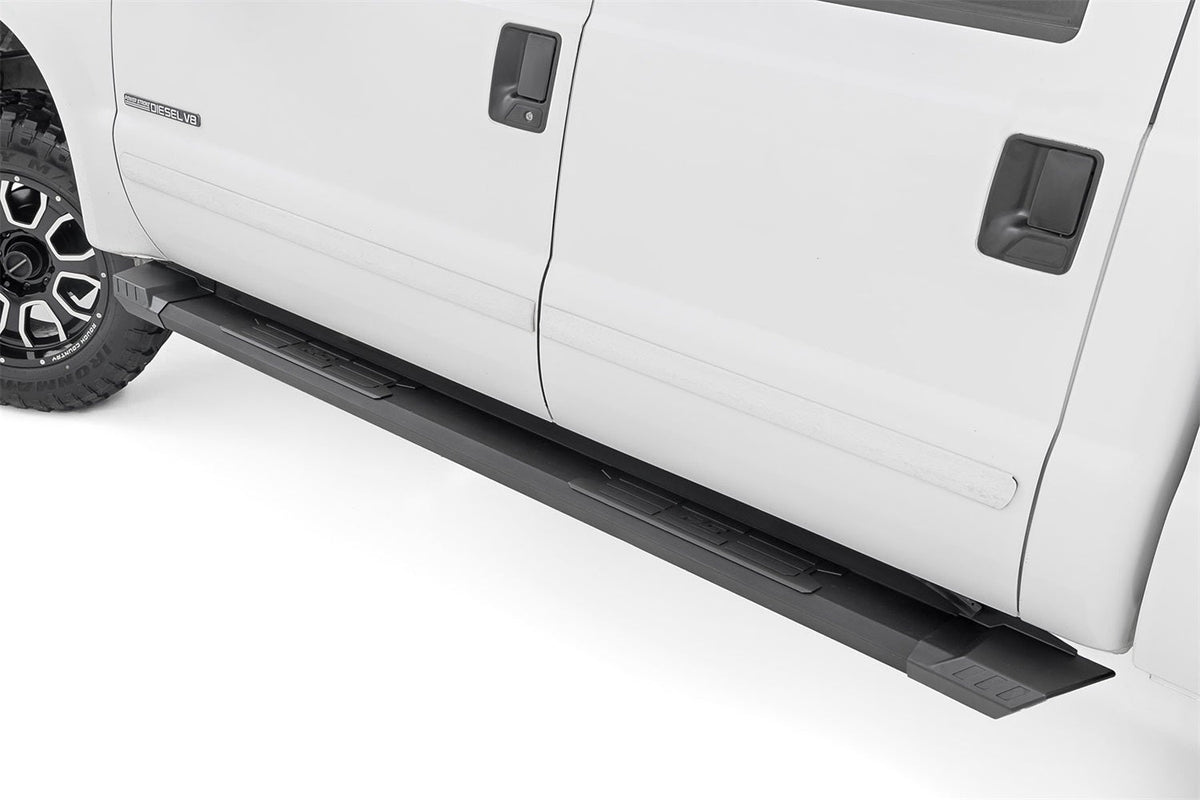 Rough Country HD2 Aluminum Running Boards Super Crew Cab Ford F-250 F-350 Super Duty (99-16)