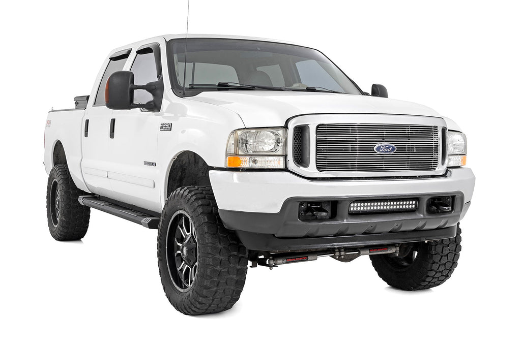 Rough Country HD2 Aluminum Running Boards Super Crew Cab Ford F-250 F-350 Super Duty (99-16)