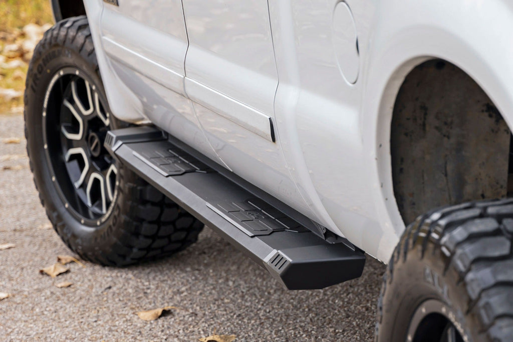 Rough Country HD2 Aluminum Running Boards Super Crew Cab Ford F-250 F-350 Super Duty (99-16)