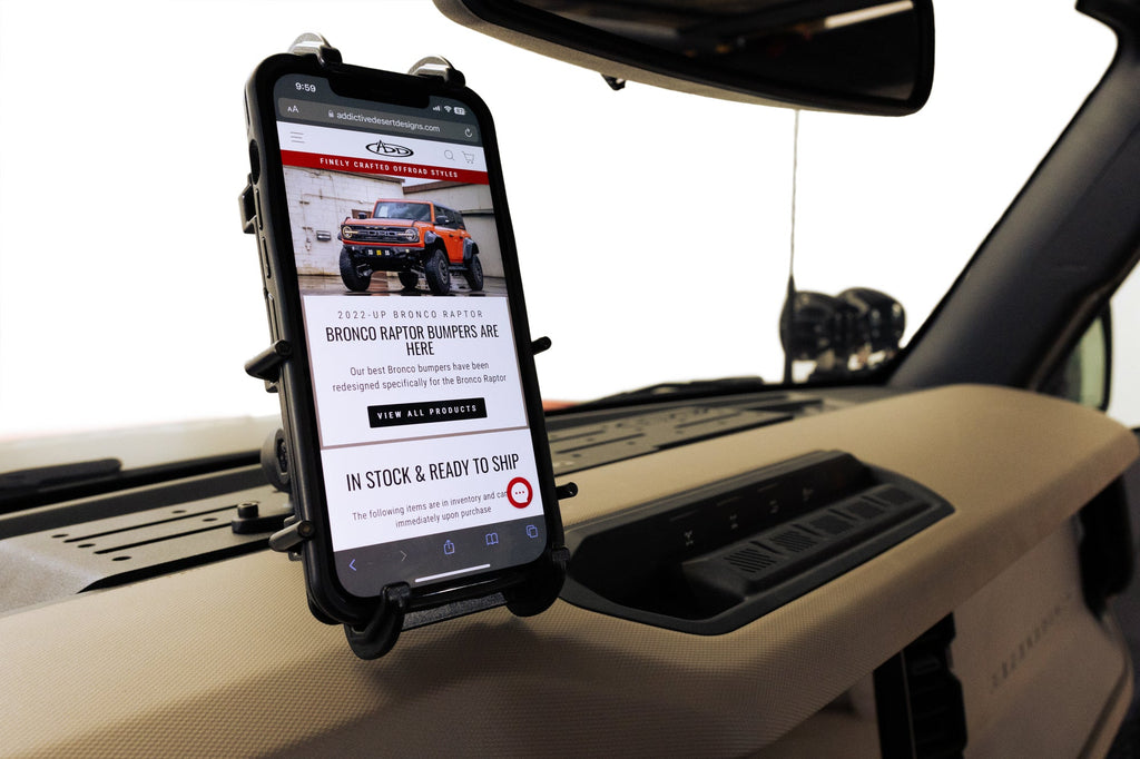 Addictive Desert Designs 2021 Ford Bronco Digital Device Dash Mount