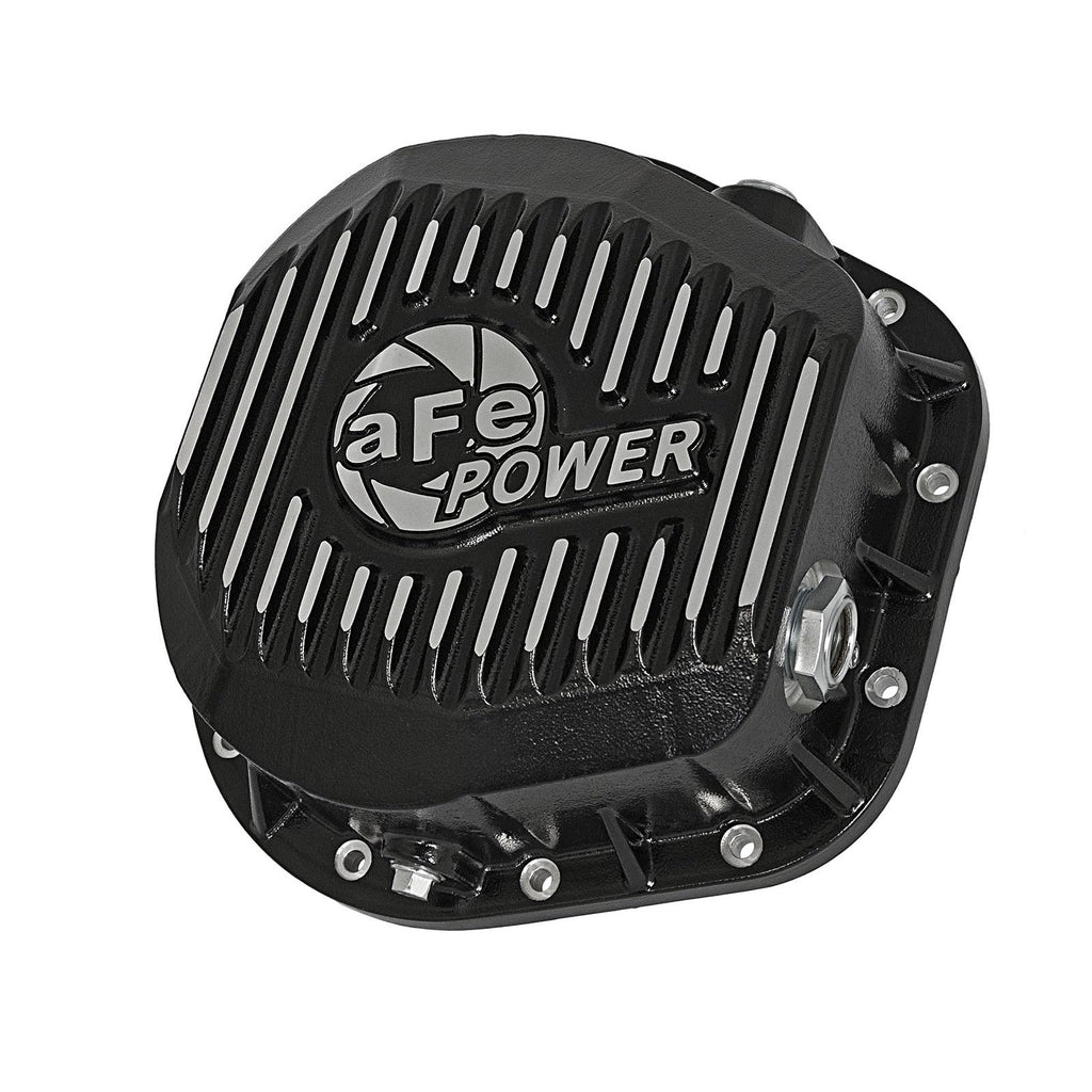 aFe Pro Series Differential Cover Black w/ Machined Fins (10.25/10.50-12 Bolt Axle) Ford F-250/F-350/Excursion 86-19 V8-7.3L/6.0L/6.4L/6.7L (td)