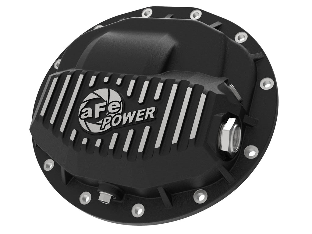 aFe Pro Series Front Differential Cover Black w/ Machined Fins Dodge Trucks 2500/3500 13-18