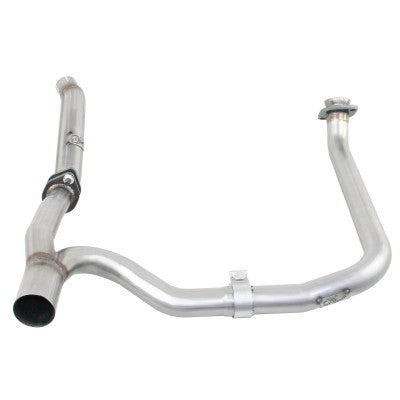 aFe Twisted Steel 2 IN-2-1/2 IN Aluminized Steel Loop-Delete Downpipe and Y-Pipe Jeep Wrangler (JK) 12-18 V6-3.6L