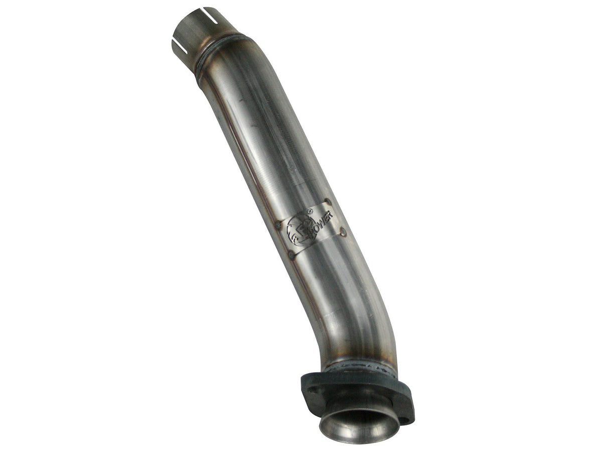 aFe Twisted Steel 2-1/2 IN 409 Stainless Steel Loop-Delete Downpipe Jeep Wrangler (JK) 12-18 V6-3.6L