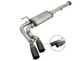 aFe Rebel Series 3 IN Cat-Back Exhaust System w/ Dual Mid-Side Exit Black Tips Toyota Tacoma 05-15 V6-4.0L