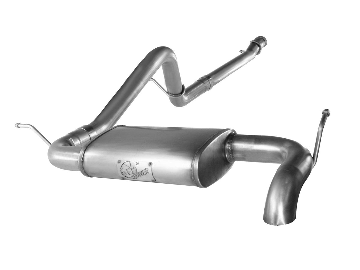aFe MACH Force-Xp 2-1/2 IN 409 Stainless Steel Cat-Back Hi-Tuck Exhaust System Jeep Wrangler (JK) 12-18 V6-3.6L
