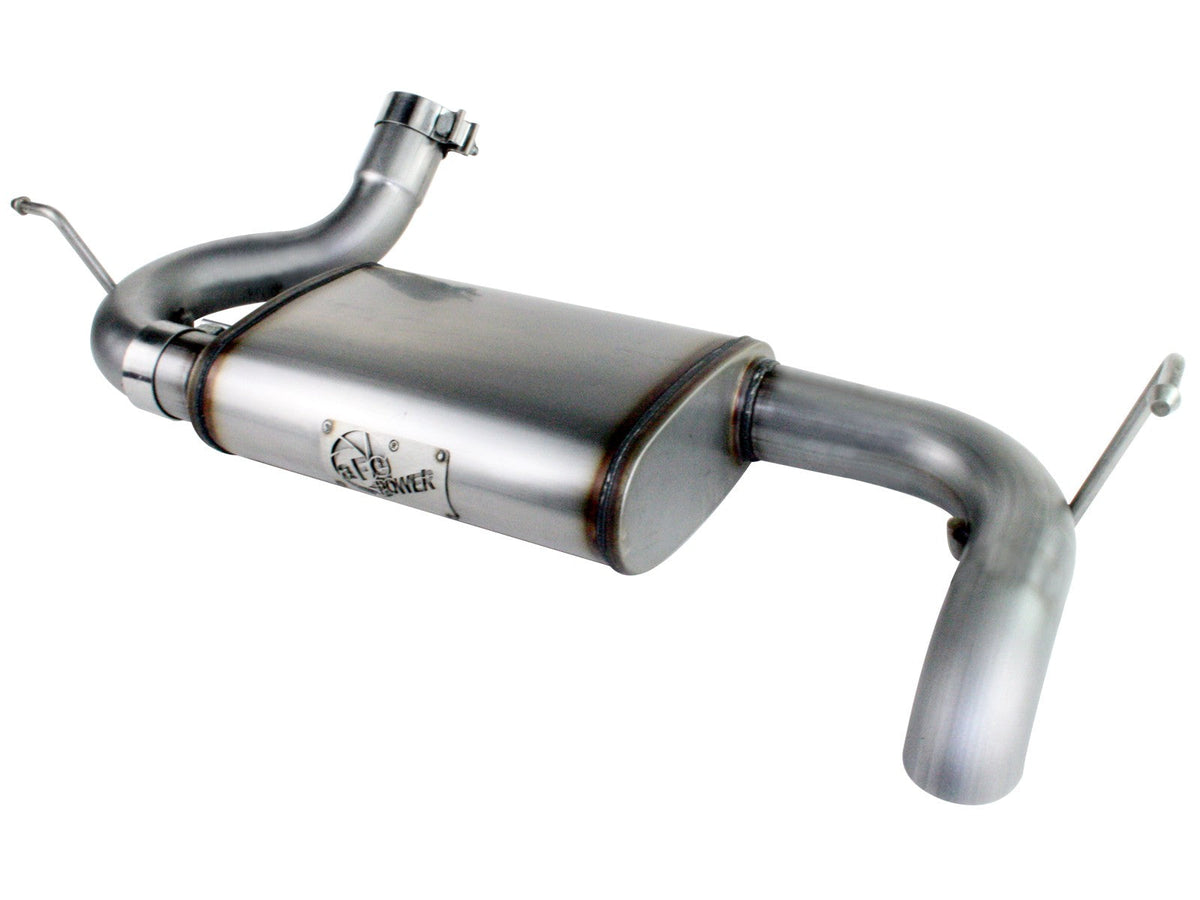 aFe MACH Force-Xp 2-1/2in 409 Stainless Steel Axle-Back Exhaust System Jeep Wrangler (JK) 07-18 V6-3.6L/3.8L
