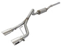 aFe Rebel Series 2-1/2in 409 Stainless Steel Cat-Back Exhaust System w/Polished Tip Jeep Wrangler (JK) 07-18 V6-3.6L/3.8L