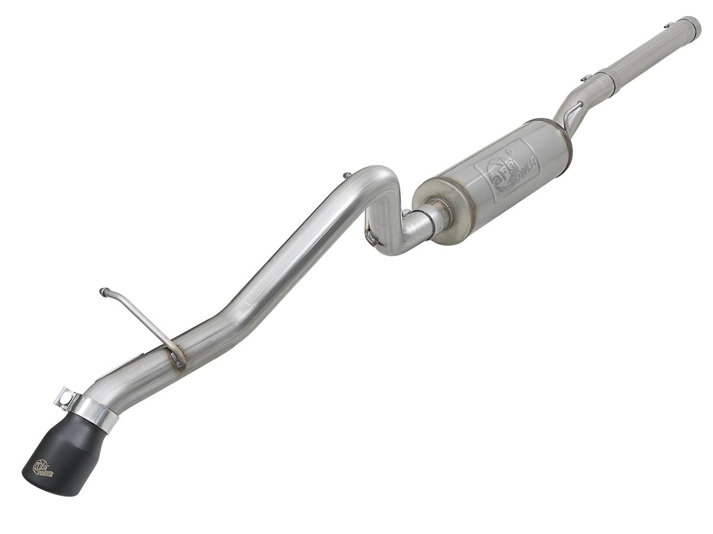 aFe MACH Force-Xp 2-1/2 IN 409 Stainless Steel Cat-Back Hi-Tuck Exhaust w/ Black Tip Jeep Wrangler (JK) 07-18 V6-3.6L/3.8L