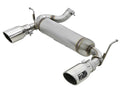 aFe Rebel Series 2-1/2 IN 409 Stainless Steel Axle-Back Exhaust w/ Polished Tips Jeep Wrangler (JK) 07-18 V6-3.6L/3.8L