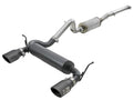 aFe Rebel Series 2-1/2 IN 409 Stainless Steel Cat-Back Exhaust System w/ Black Tips Jeep Wrangler (JK) 07-18 V6-3.6L/3.8L